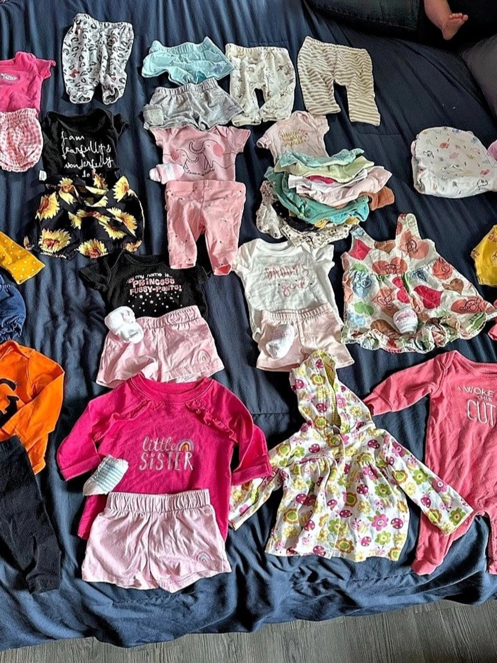 Baby Clothing Lot Floral Pink White Size 3M